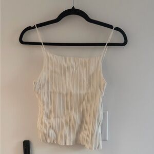 H&M Cream Pleated Camisole
